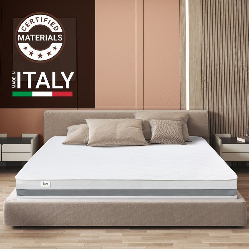 Single mattress 70x190 memory orthopaedic | height 25 cm | made in italy-null