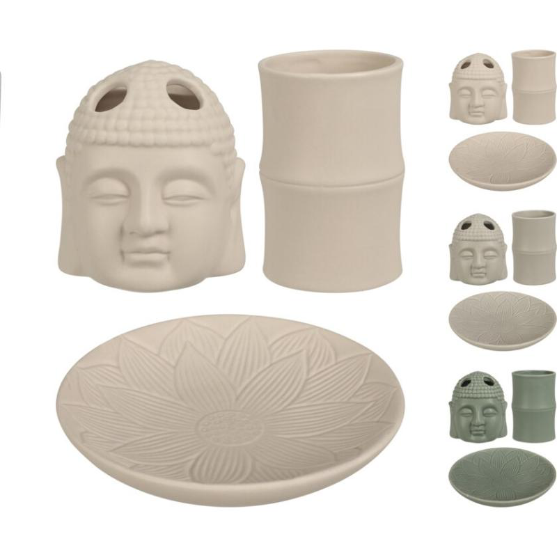 Product image: Buddha bathroom set 3pcs - assorted colors, , medium-null