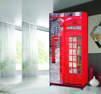 Wardrobe  non woven telephone 75 x 45 x 160cm