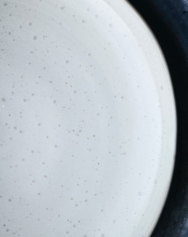 Pion lunch plate grey/white-null