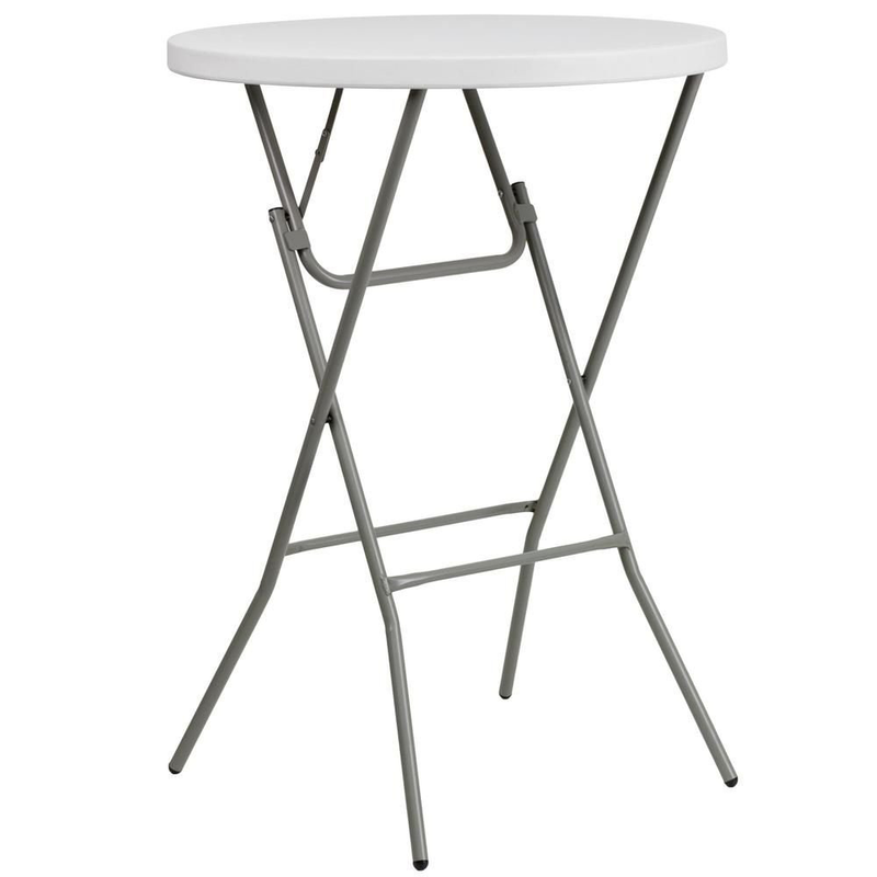 Product image: Σετ ψηλό στρογγυλό πτυσσόμενο τραπέζι 80x110cm με 2 καρέκλες από ανοξείδωτο χάλυβα, , medium-null