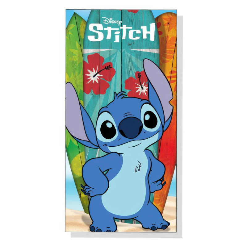 Disney stitch microfibre beach towel, , medium-null
