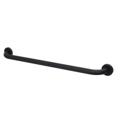 Bisk straight grab bar steel black mat 610mm, , medium