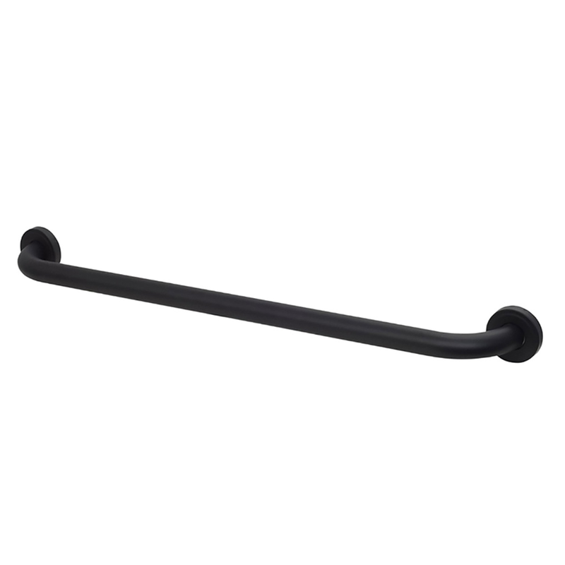 Bisk straight grab bar steel black mat 610mm, , medium-null