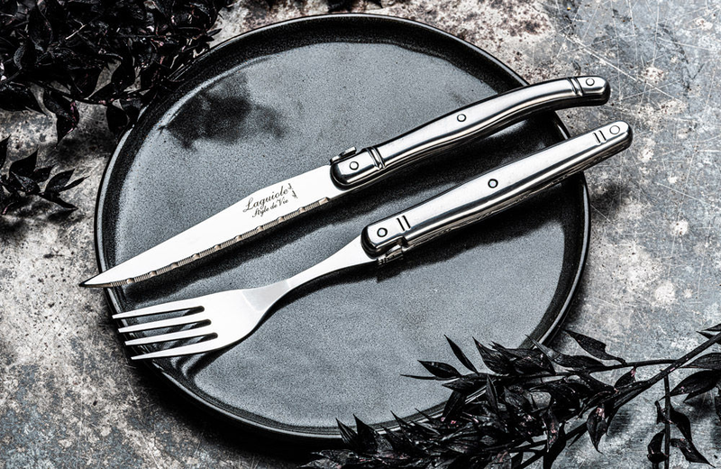 Laguiole premium line set of 6 forks stainless steel 1.8mm thick, , medium-null