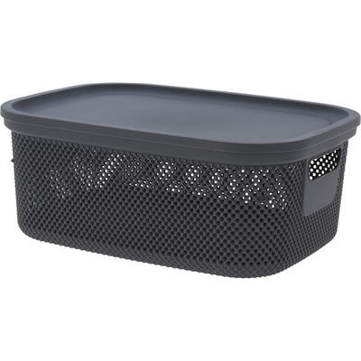 Storage box with lid 12l - assorted colors, , medium