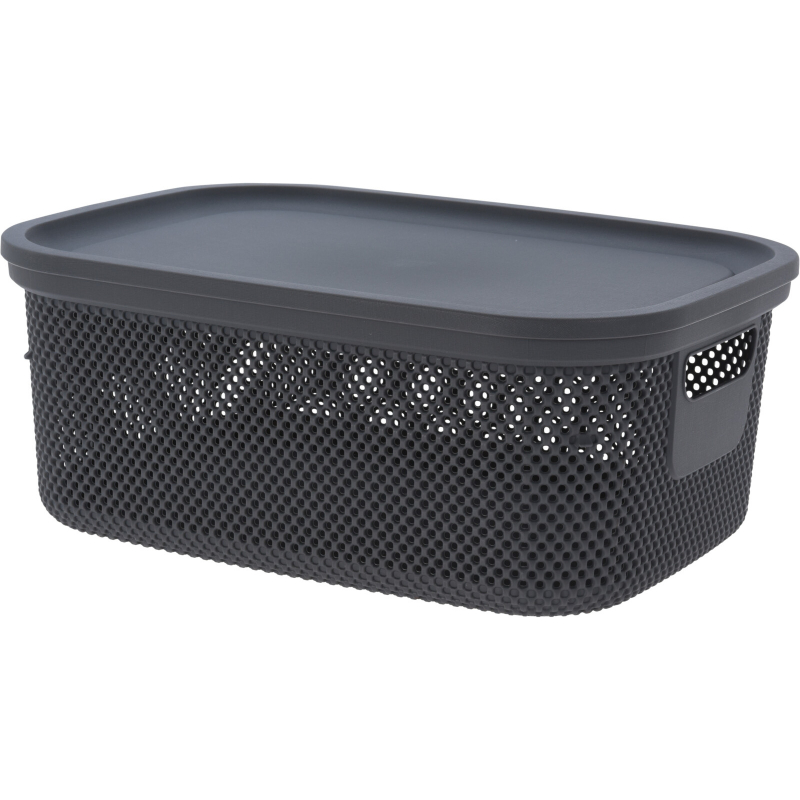 Storage box with lid 12l - assorted colors, , medium-null