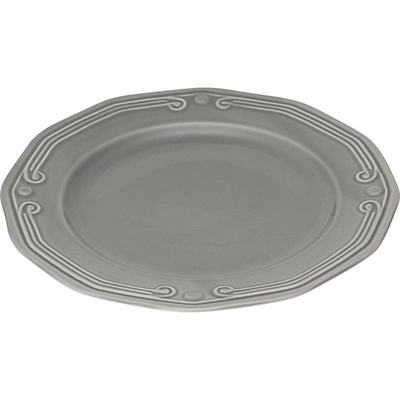 Athenee πιατο ρηχο 20cm πορσελανη γκρι, , medium