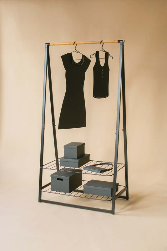 Brabantia linn clothes rack large black 99.5x57x190cm, , medium-null