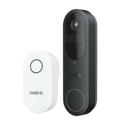 Reolink κουδούνι πόρτας μπαταρίας με κάμερα 4mp, 2k ανάλυση, dual-band Wi-Fi, ai ανίχνευση προσώπου/οχήματος/πακέτου & chime, αδιάβροχη & 64GB microsd, , medium
