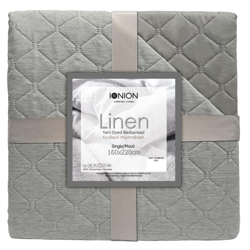 Kouverli linen 160x220cm grey, , medium-null