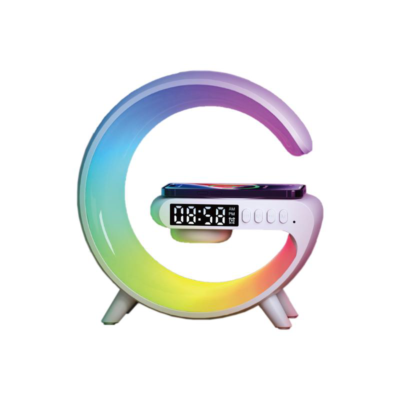 Rgb light led 3w table lamp with wireless charger+speaker white 5v, , medium-null