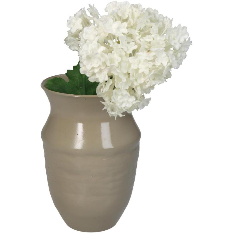 Product image: Vase aluminium 7.5x7.5x11.5cm - ivory, , medium-null