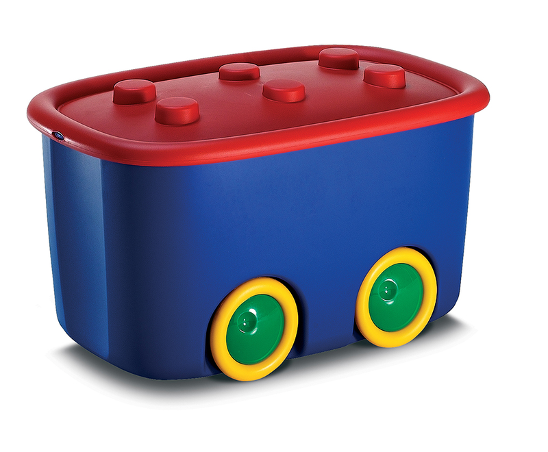 Product image: Kis funny κουτι αποθηκευσης μπλε με κοκκινο 46l, , medium-null