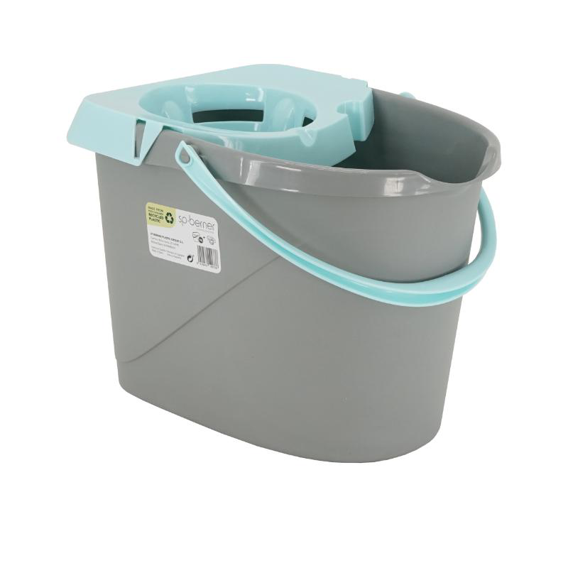 Mop bucket oval 14l - grey, , medium-null