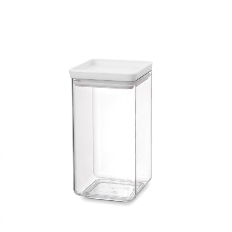 Brabantia tasty τετραγωνο κουτι αποθηκευσης 1.6l - anoixto γκρι, , medium image number null