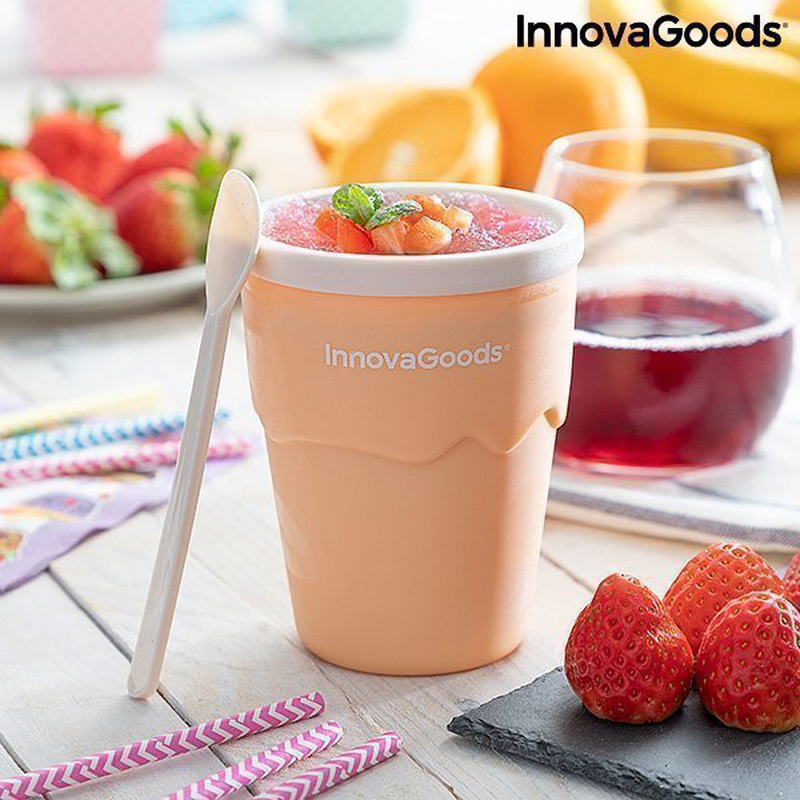 Product image: Ποτήρι για να παρασκευάζετε παγωτά και γρανίτες με συνταγές frulsh innovagoods, , medium-null