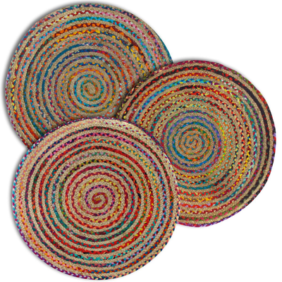 Round colorful carpet 90cm