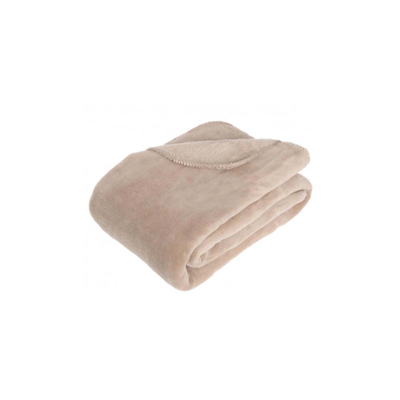 Blanket microfiber 180x230cm beige, Beige, medium