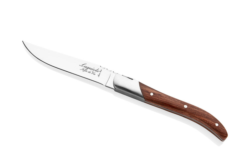 Laguiole luxury line set of 6 steak knives olive pakka rose, , medium image number null