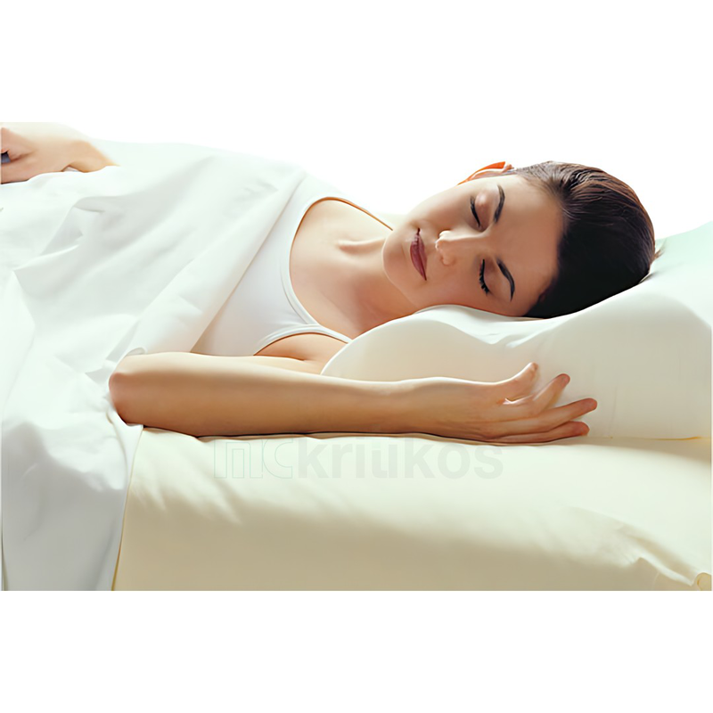 Standard sleep pillow memory foam anatomic 30x50cm, , medium-null