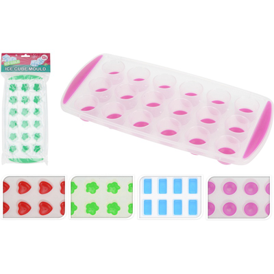Ice cube maker for 18 ice cubes - assorted colors, , medium