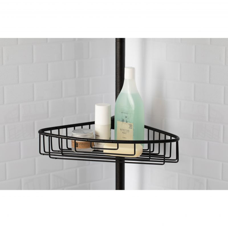Tatay telescopic bar 4 baskets black, , medium-null