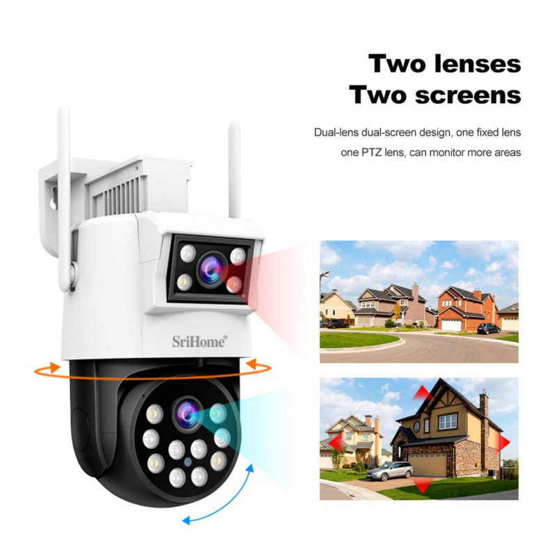 Srihome sh-048 dual lens camera 2+2 megapixels full HD, , medium image number null