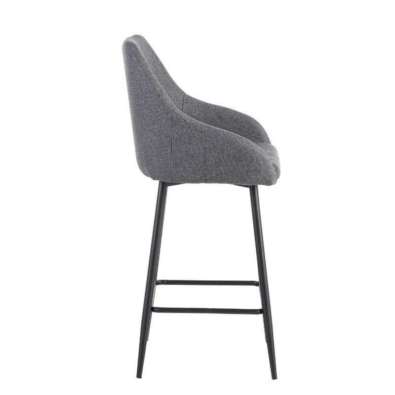 Myria bar stool - grey, , medium-null