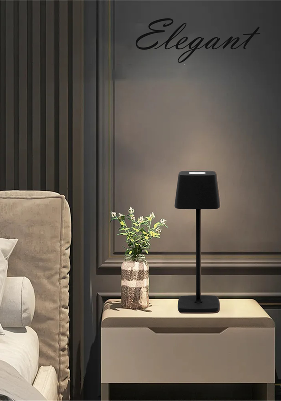 Φωτιστικο επιτραπεζιο led elegant 38cm μαυρο, , medium-null