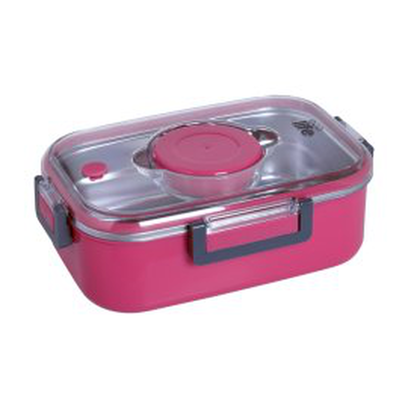 Ecolife lunchly box 85cl pink, , medium-null