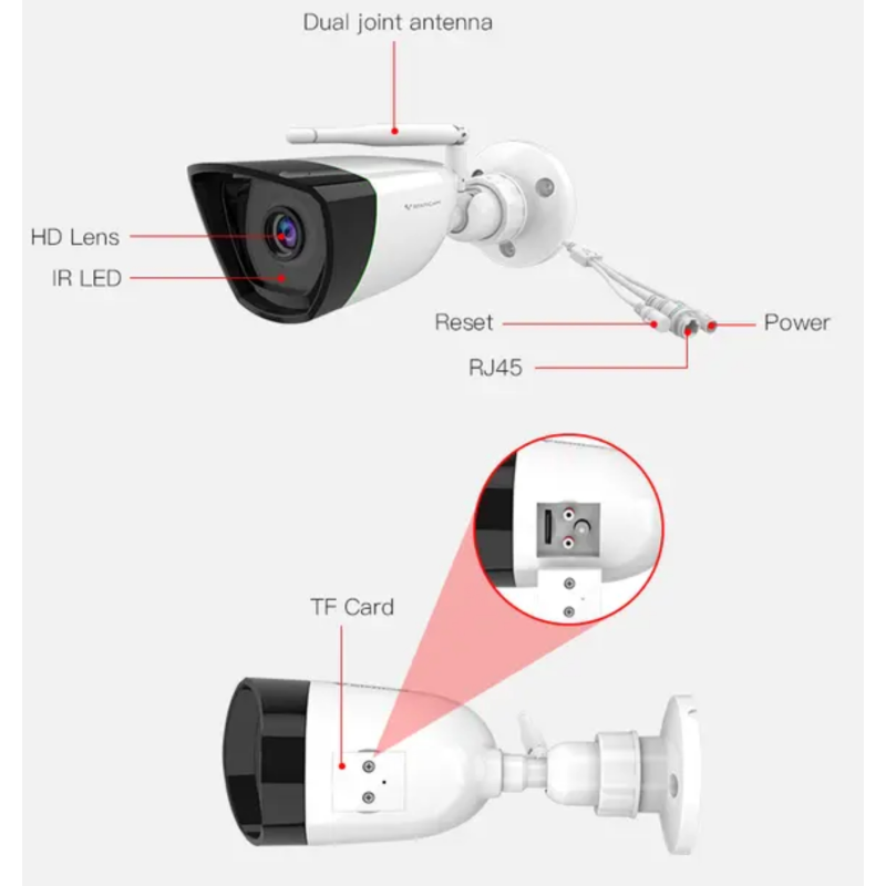Product image: Vstarcam outdoor Wi-Fi 3mp bullet camera cs55, , medium-null