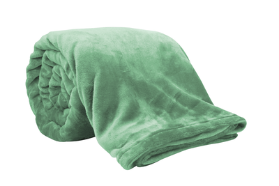 Jones essentials flannel blanket 150x200cm mint, , medium