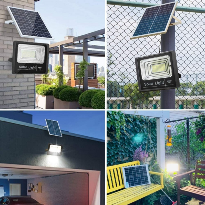 Product image: Αδιάβροχος ηλιακός προβολέας jortan 100w led, , medium-null