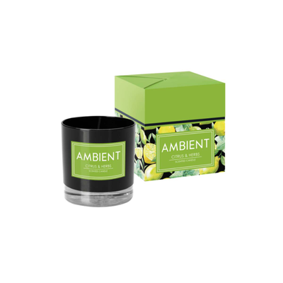 Aromatic candle in glass 32th ambient citrus & herbs