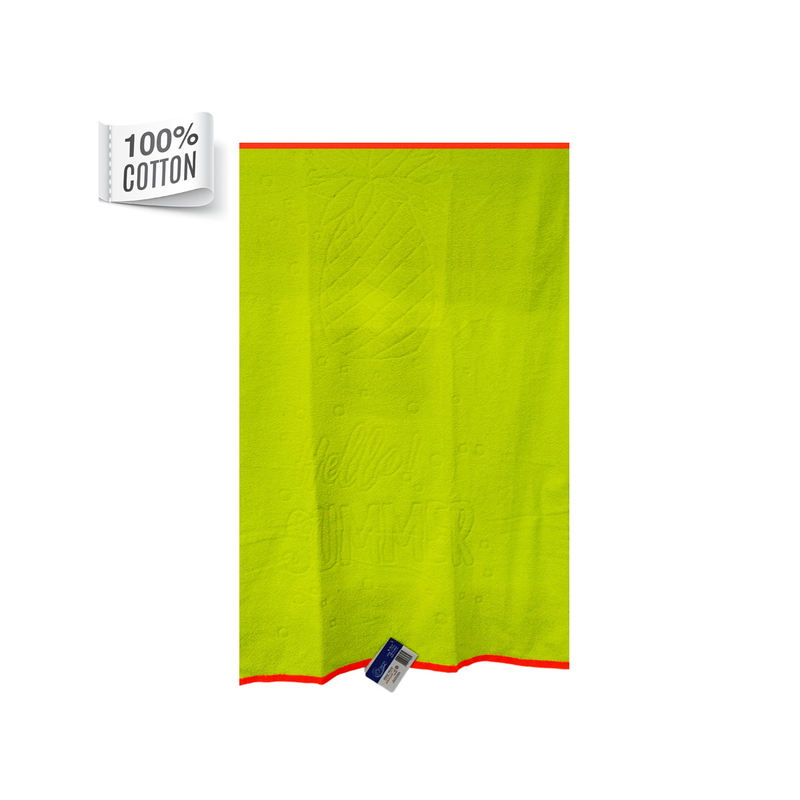 Beach towel green - pineapple 386187-null