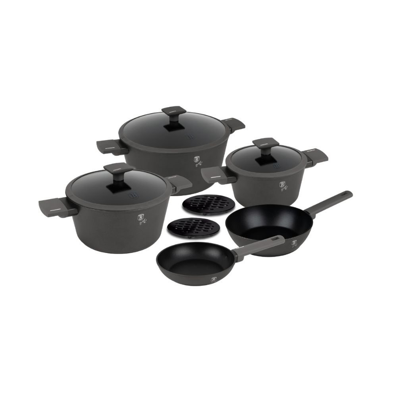 Berlinger haus bh/814 0&sigma;&epsilon;&tau; &mu;&alpha;&gamma;&epsilon;&iota;&rho;&iota;&kappa;ώ&nu; 10 &tau;&epsilon;&mu;&alpha;&chi;ί&omega;&nu;, anthracite &mu;&epsilon; &alpha;&nu;&tau;&iota;&kappa;&omicron;&lambda;&lambda;&eta;&tau;&iota;&kappa;ή &epsilon;&pi;ί&sigma;&tau;&rho;&omega;&sigma;&eta;, , medium-null