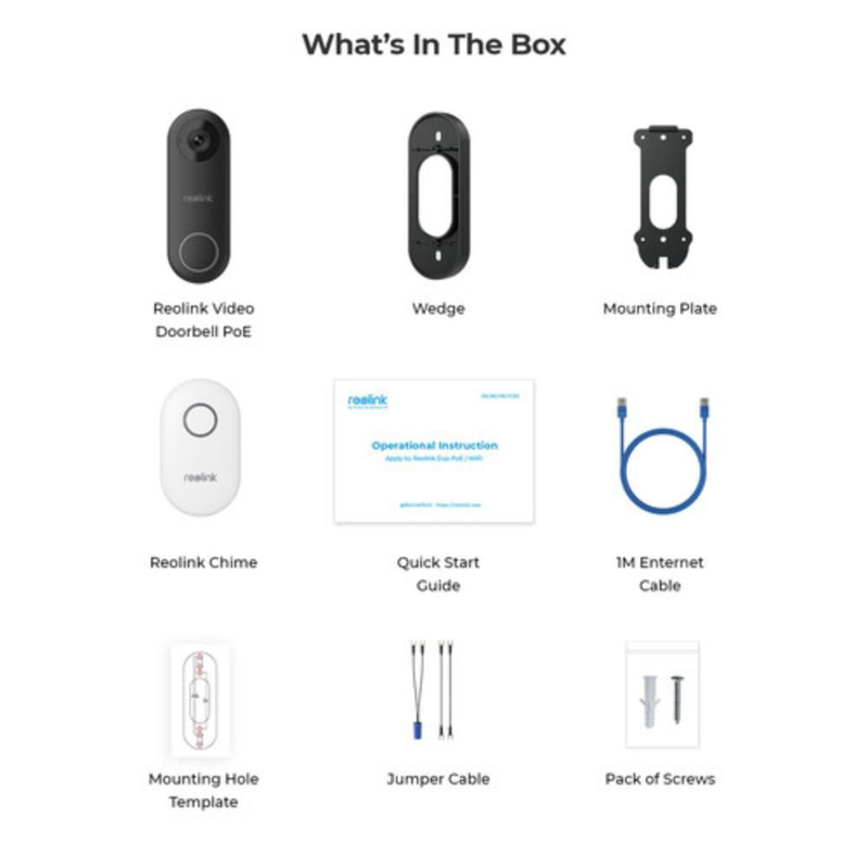 Reolink poe 4mp video doorbell, , medium-null