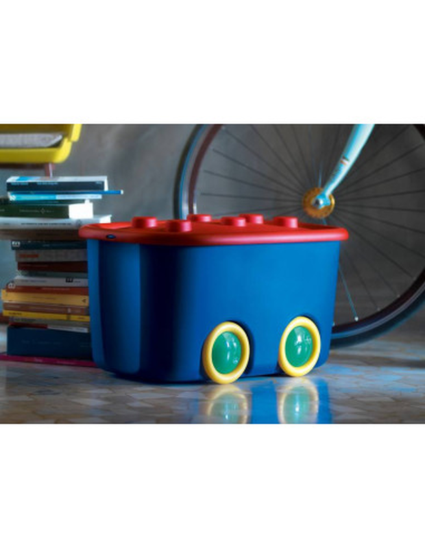 Product image: Kis funny κουτι αποθηκευσης μπλε με κοκκινο 46l, , medium-null