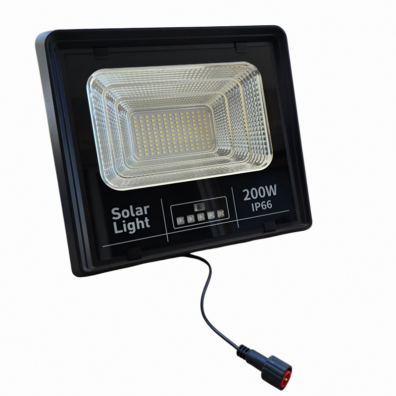 Αδιάβροχος ηλιακός προβολέας led jortan 200w με ένδειξη φόρτισης, , medium-null