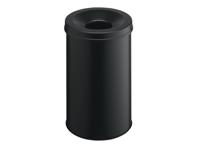 Durable / rubbish bin / round / 30 l / steel / black, , medium