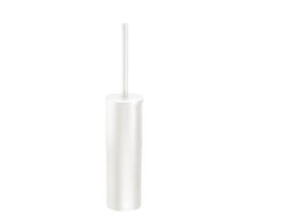 White toilet brush with short handle, , medium