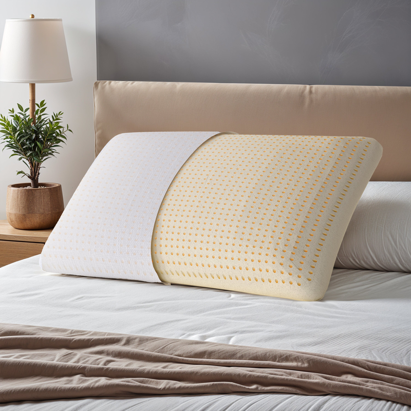 The white stone set of 3 memory foam pillows 40 x 70 cm | height 11 cm | hypoallergenic, ergonomic and breathable neck pillows | anti-suffocation and refreshing function-null