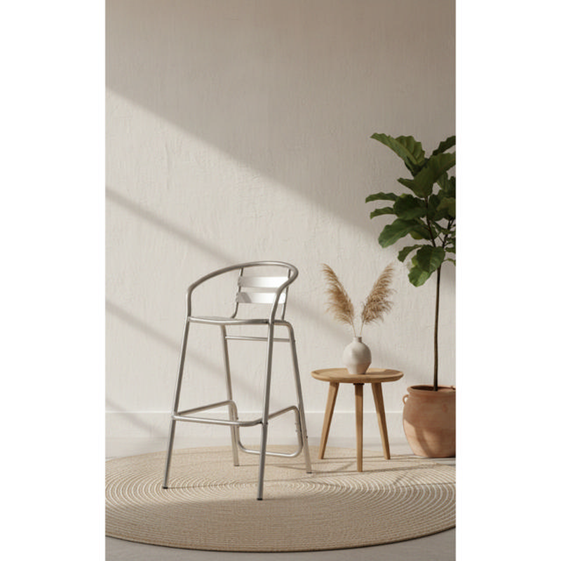 Michelle aluminium bar stool, , medium-null