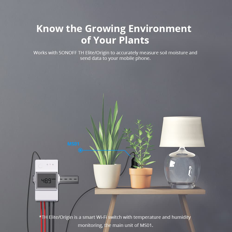 Sonoff smart sensor soil moisture ms01(rj9), , medium-null