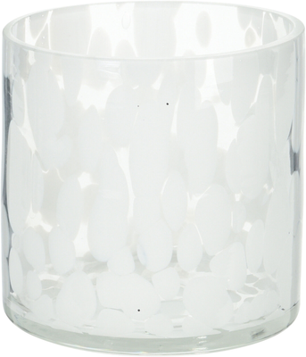 Βαζακι για κερι 8cm ασπρο, , medium