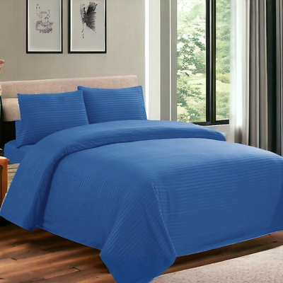 Summer sheets stripes king #bsss260, Blue, medium