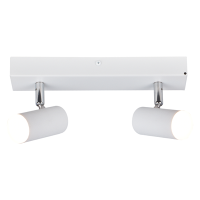 Sunlight 'como' led 5w wall light aluminium white 350lm 3000k ip44 l250xw50xh130mm, , medium