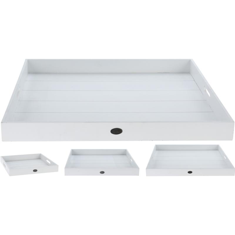 Srerving tray set 3pcs - white, , medium-null