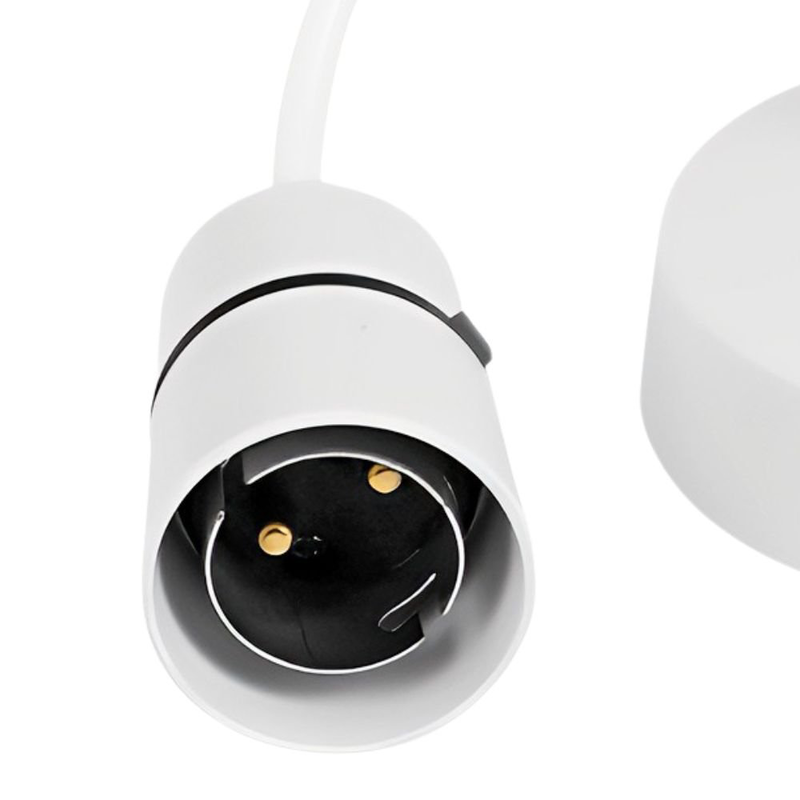 Product image: Σετ φωτιστικού οροφής με ντουί, εύκαμπτο καλώδιο ανάρτησης & βάση για λάμπα, , medium-null